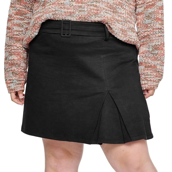 👀50% OFF🖤 NWT‼️ SO brand Juniors' Plus Size Belted Mini Skirt - Picture 3 of 8